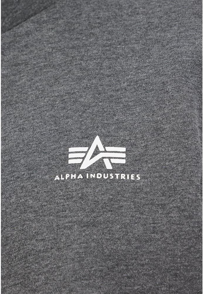 Alpha Industries Herren Half Zip Sweater Sl Sweatshirt für Herren Sweatshirt (1er Pack) S Charcoal H