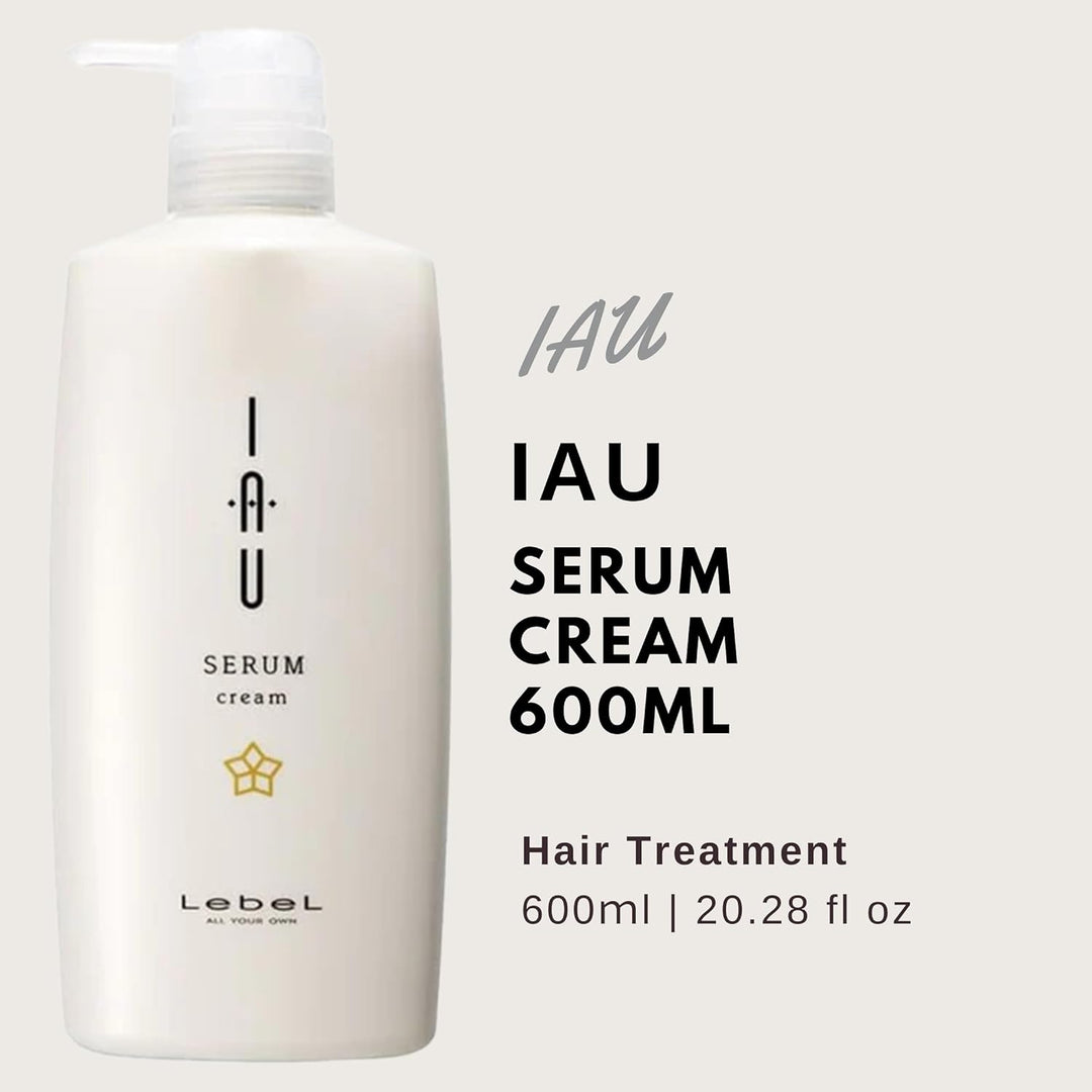 Lebel IAU Serum Cleansing Cream Hair Treatment - 600ml (Harajuku Culture Pack)