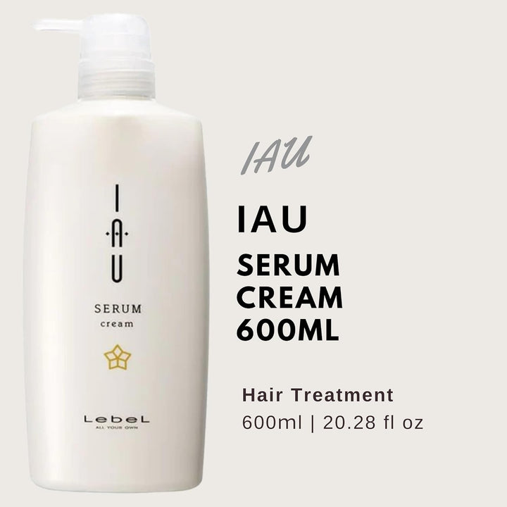 Lebel IAU Serum Cleansing Cream Hair Treatment - 600ml (Harajuku Culture Pack)