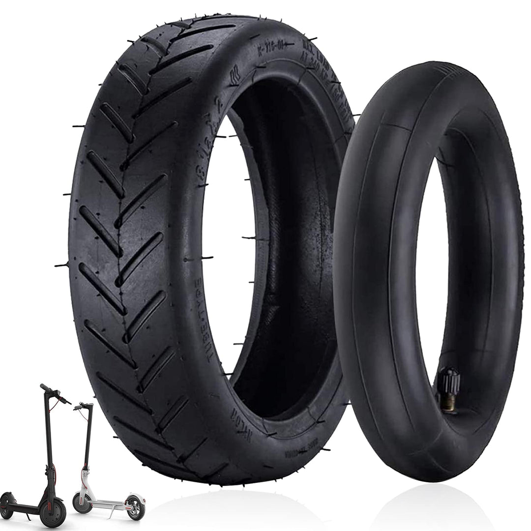 8 1/2 Replacement Wheels Outer and Inner Tyres, Electric Scooter Rubber Tyres, Durable Anti-Slip Tyr