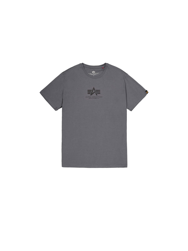 Alpha Industries Herren Basic Mid Logo T-Shirt S Grau, S Grau