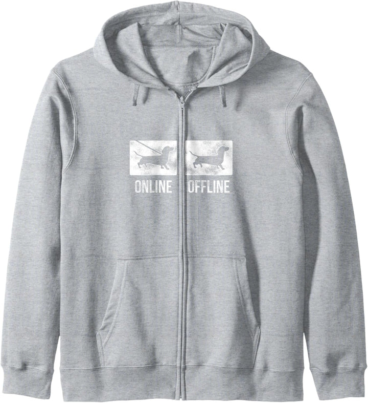 Dachs Online Offline Gassi Gehen Hundebesitzer Hunde Kapuzenjacke