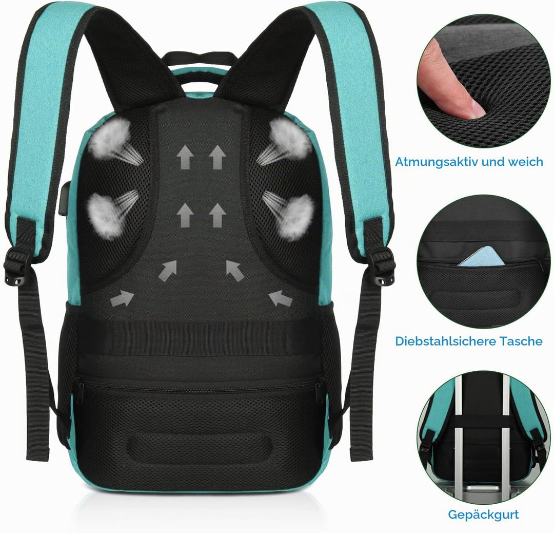 YAMTION Rucksack Schule,Schulrucksack Mädchen und Jungen Schultasche schulranze für Reisen Studium S