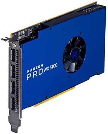 AMD Radeon Pro WX 5100 8GB GDDR5 Grafikkarte - 1792 Cores, 256-bit, 160 GB/s, PCIe® 3.0 x16, Low and