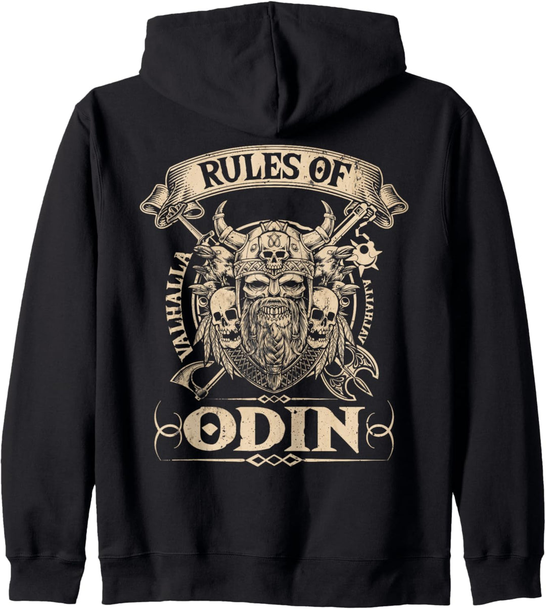 Wikinger Krieger Sprüche Berserker Valhalla Rules Of Odin Kapuzenjacke