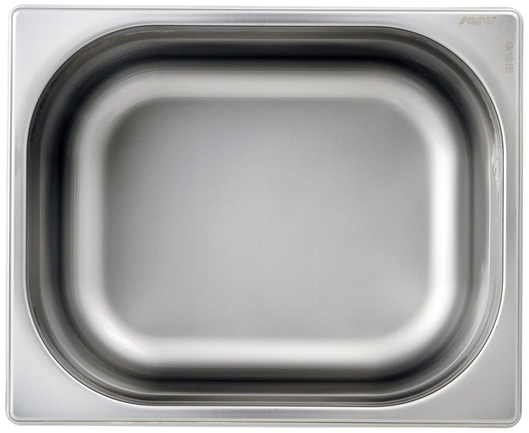 SARO GN-Behälter 1/2 – Edelstahl – Tiefe 150 mm – Inhalt 9,5 L – Für Dampfgarer, Warmhaltewannen & L