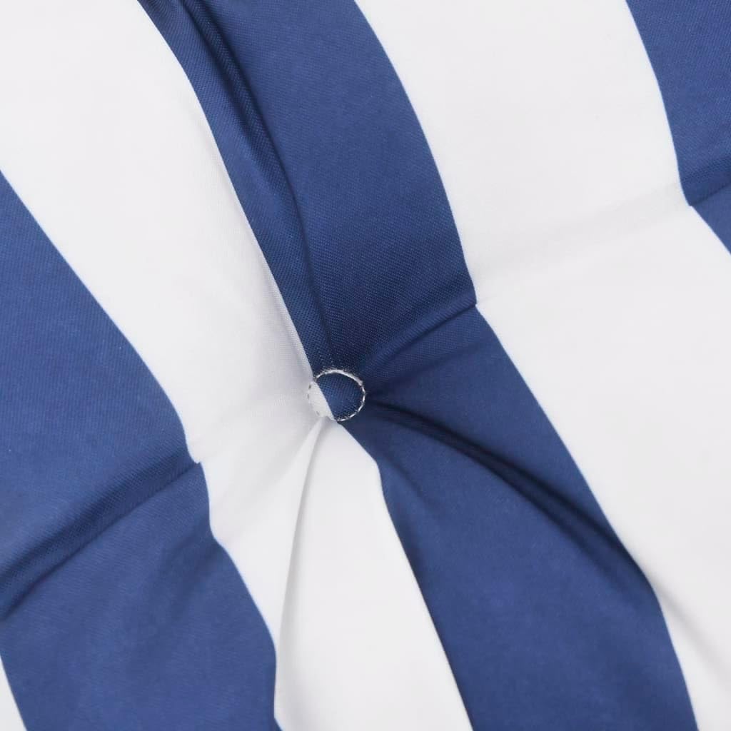 vidaXL Palettenkissen 2 STK. Blau & Weiss Gestreift Oxford-Gewebe