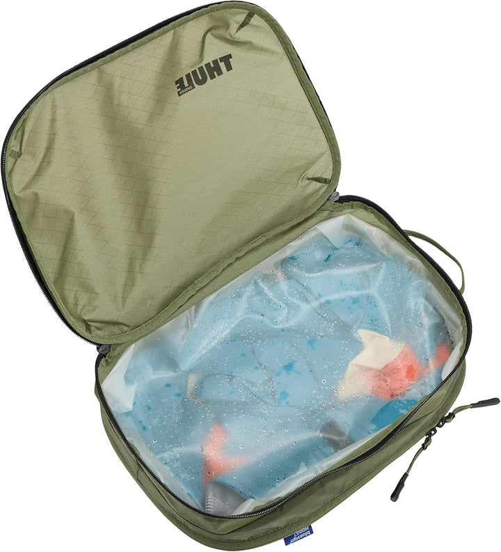 Thule Clean/Dirty Packing Cube Packwürfel Für Saubere/schmutzige Kleidung Mittelgross Soft Green Ein