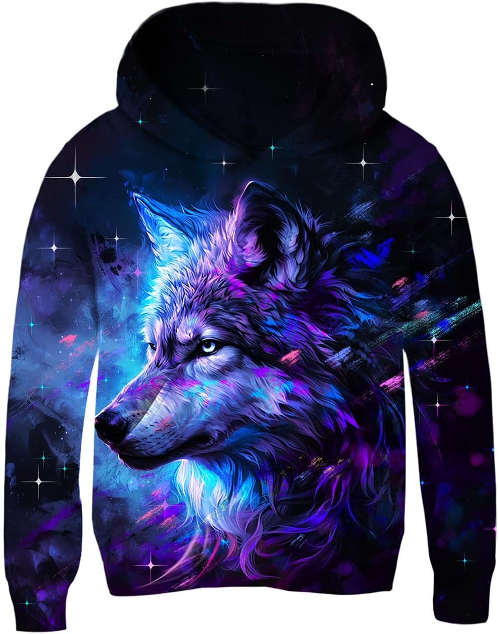 Fanient Pullover Jungen Mädchen 3D Print Fleece Hoodie Kinder Hooded Sweatshirt with Kangaroo Pocket