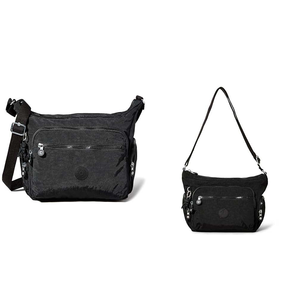 Kipling Damen Gabbie Crossbody, Schwarz, 18.5x35.5x30 cm EU Damen GABBIE S Borsa a Tracolla, Schwarz