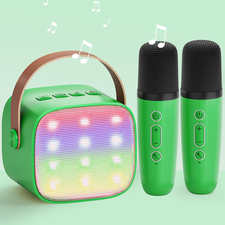 Karaoke Maschine Kinder mit 2 Mikrofonen: [Premiumversion] Mini Karaoke Maschine, Geschenk für Mädch