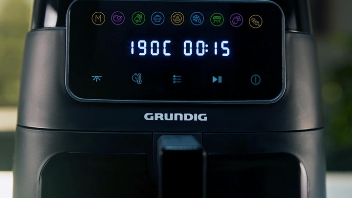 Grundig FRY 7320 Heissluftfritteuse, 7,6 l Kapazität, 1750 W, Touch-Display, grosses Sichtfenster, T