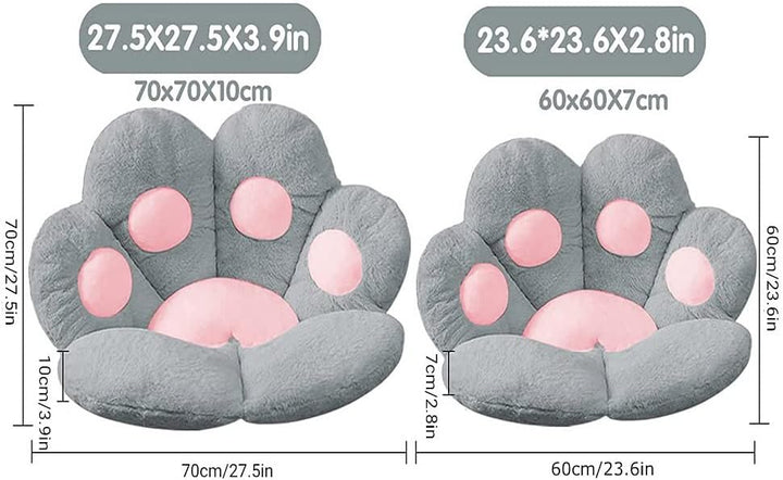 LANPEW Katze Pfot Rückenkissen Sitzkissen Cute Cat Paw Stuhlkissen Sitzkissen Plüsch Komfort Sitzpol