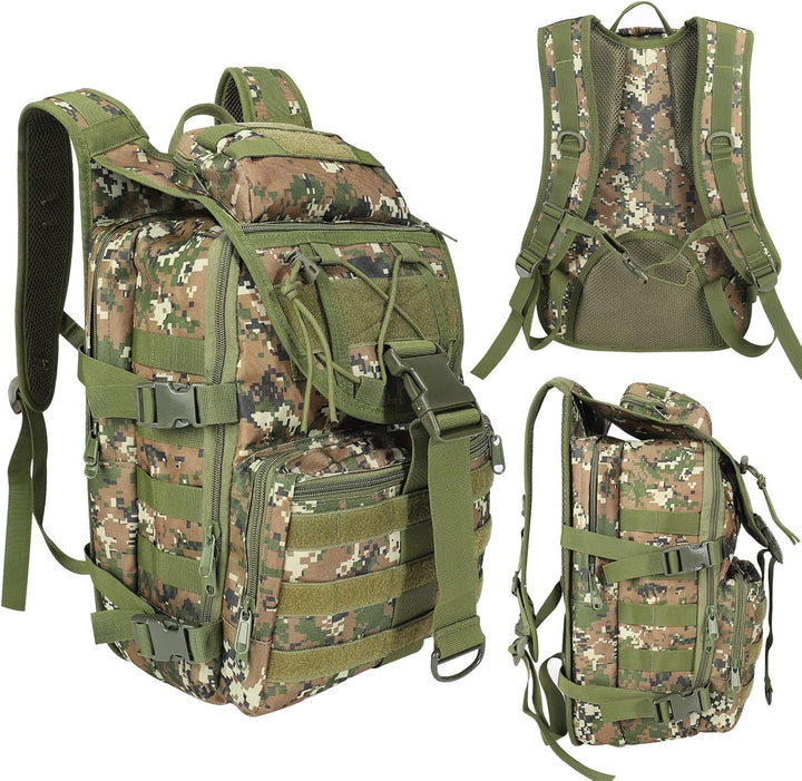 SHANNA Militärrucksack 35L/50L Armee Rucksack Molle, Hohe Kapazität Trekkingrucksack Wanderrucksäcke