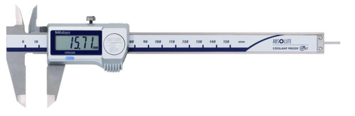 Digital ABS Messschieber CoolantProof IP67, 0-150 mm, runde Tiefenmessstange