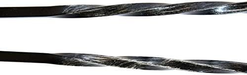 CRUCCOLINI Kaminzange 60 cm aus Schmiedeeisen, Schwarz, ROBUST, Feuernutzung, Abgeflacht, beschränkt