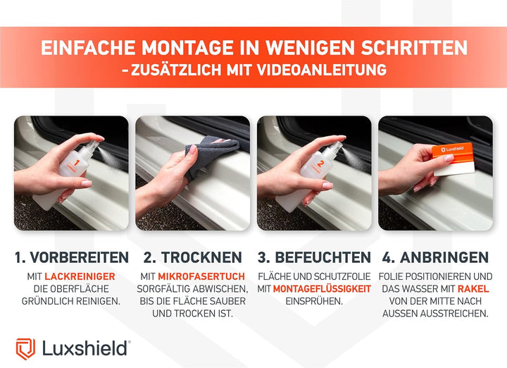 Luxshield Auto Einstiegsleisten Schutz für BMW 3er Touring 7 (VII) G21 I 2019-2022 - Schutzfolie Aut