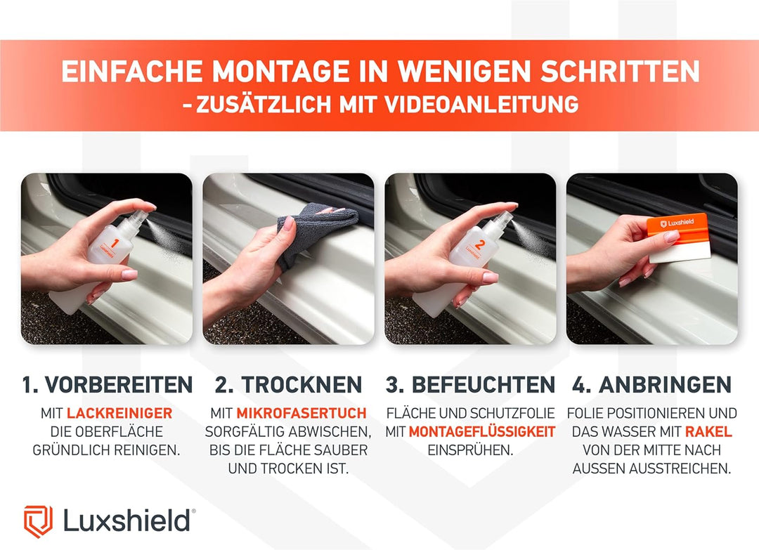Luxshield Auto Einstiegsleisten Schutz für BMW X3 3 (III) G01 I 2017-2021 - Schutzfolie Autotür Zube