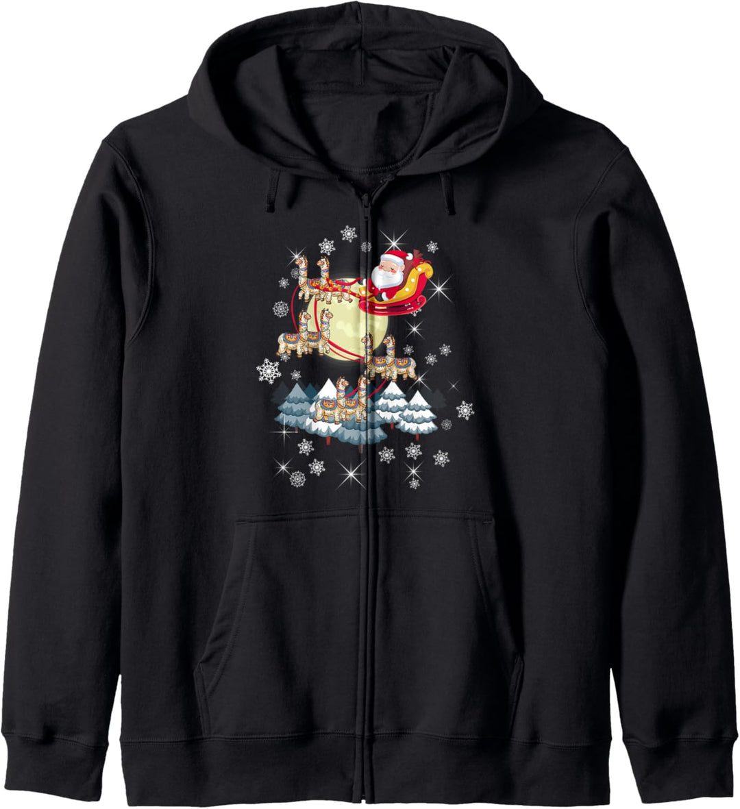 Festive Santa Claus Grotto Christmas Alpaca Design Gift Idea Kapuzenjacke
