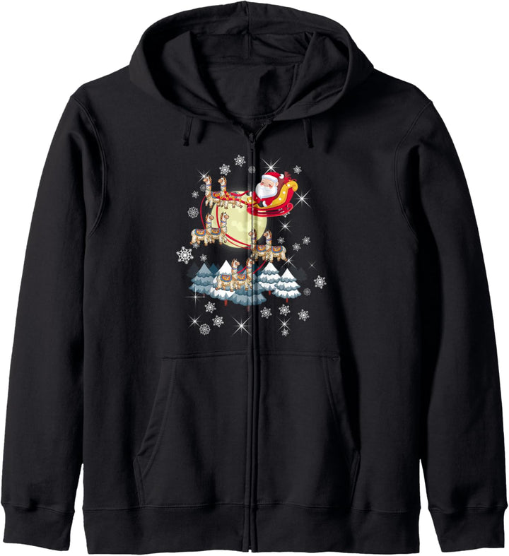 Festive Santa Claus Grotto Christmas Alpaca Design Gift Idea Kapuzenjacke