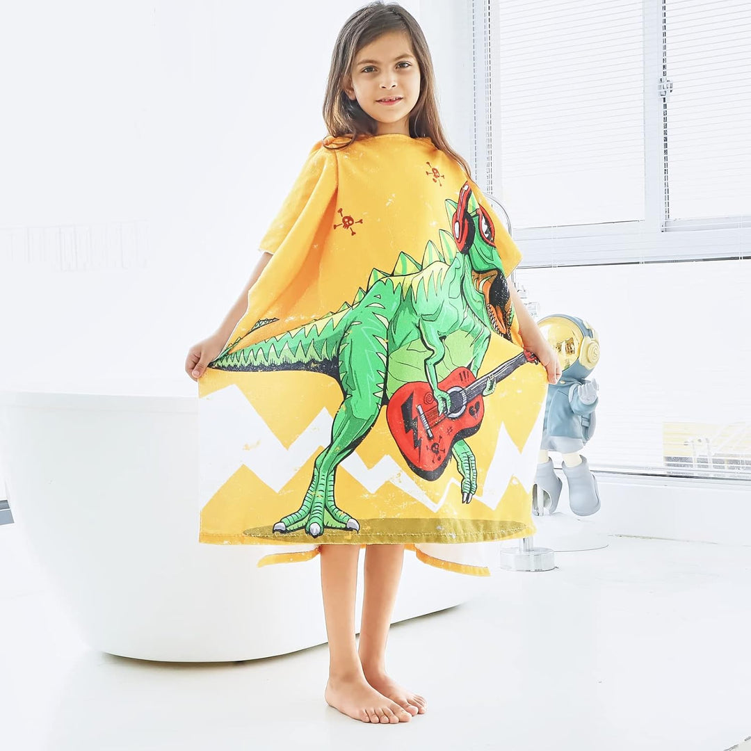 KAKU NANU Badetücher Badehandtuch Kinder, Exquisites Muster Bademantel Badeponcho Badeponcho Kinder