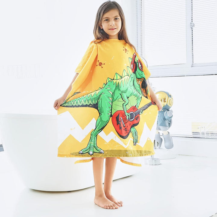 KAKU NANU Badetücher Badehandtuch Kinder, Exquisites Muster Bademantel Badeponcho Badeponcho Kinder