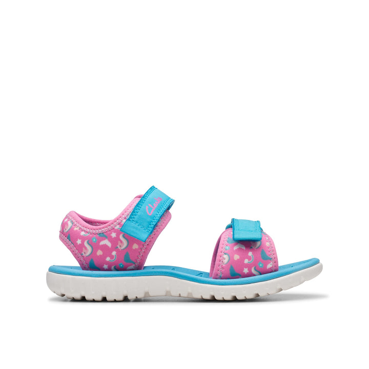 Clarks Mädchen Surfingtide KSandale 29 EU Knallpink Hot Pink, 29 EU Knallpink Hot Pink