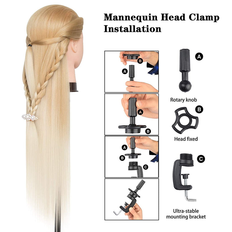 Trainingsköpfe 100% von dem Hochtemperaturfaser Haar Hairdressing Cosmetology Mannequin Frisierkopf
