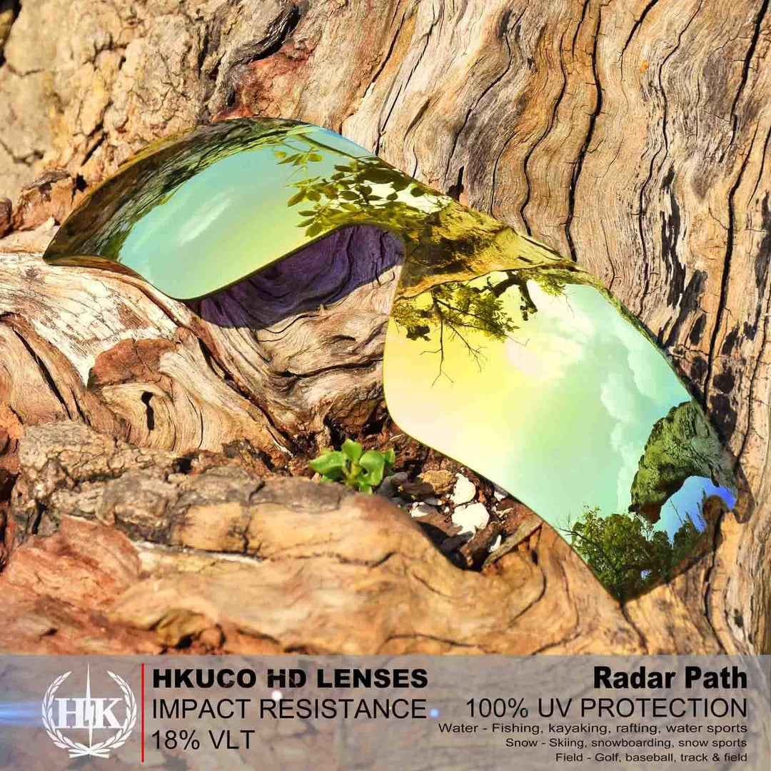 HKUCO Plus Mens Replacement Lenses for Oakley Radar Path - 2 Pair