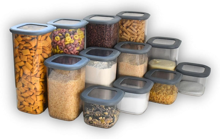 Vorratsdosen mit Deckel luftdicht diverse Sets Küchenorganizer BPA frei stapelbare Vorratsbehälter f