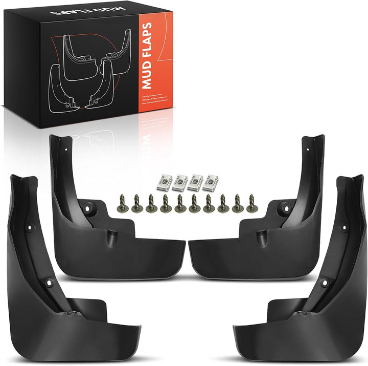 Frankberg 4x Universal Auto Spritzschutz Schmutzfänger Vorne Hinten Kompatibel mit Q7 4MB 4MG 2.0L-4
