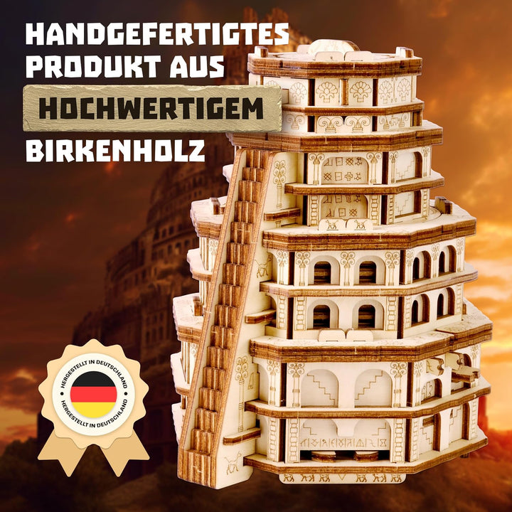 ESC WELT Quest Tower - 3D Escape Game Puzzle Box - Denkspiel für Erwachsene &amp; Jugendliche - Umweltfr