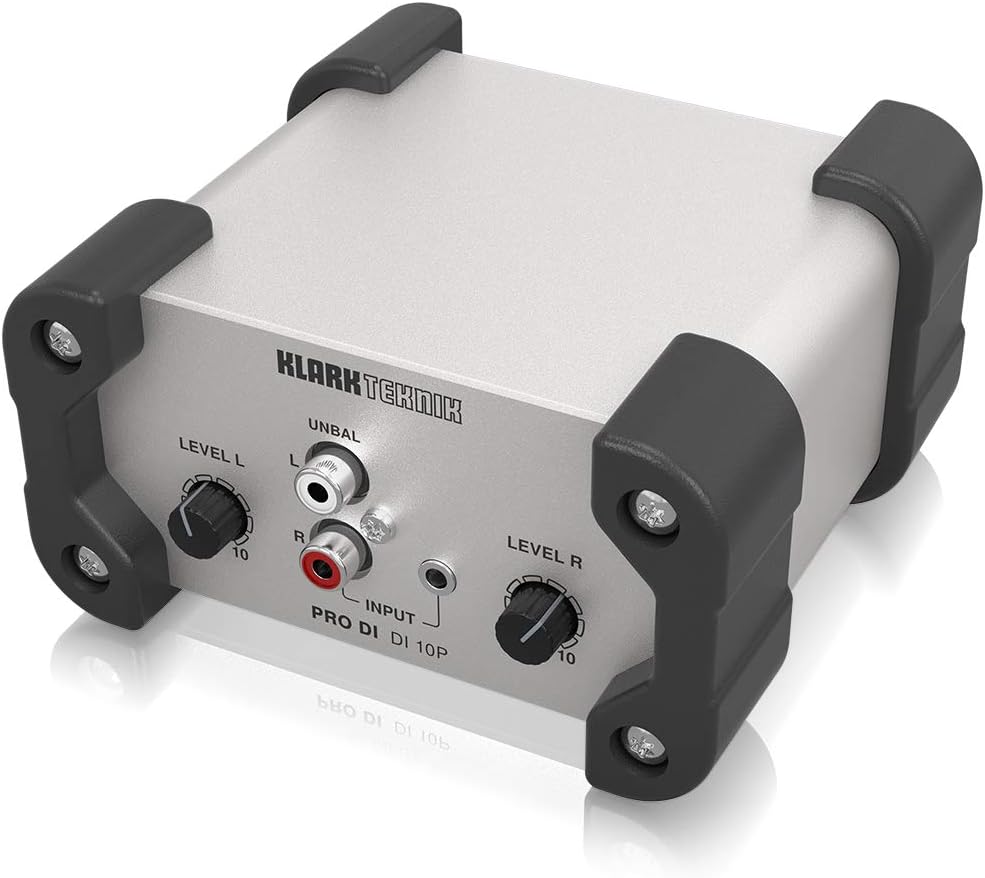 Klark Tekink PRO DI DI 10P Passive DI-Box mit Stereoeingang/summiertem Monoausgang, Midas-Transforma