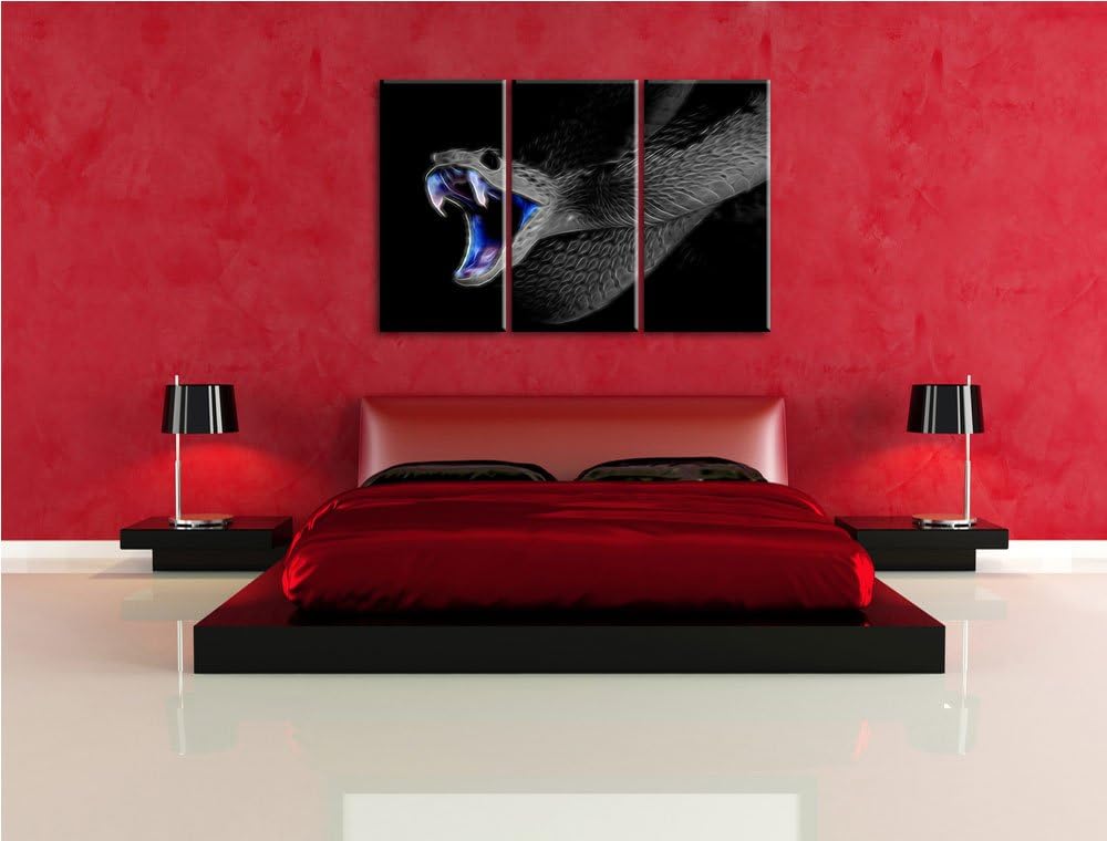 Majestätische Schlange, Natur, USA 3-Teiler Leinwandbild 120x80 Bild auf Leinwand, XXL riesige Bilde