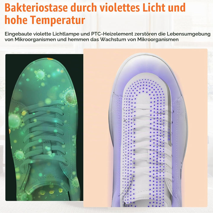 Idota Schuhtrockner Elektrisch, Schuh Trockner Tragbarer, Elektrischer Schuhtrockner mit 3 Modi Time
