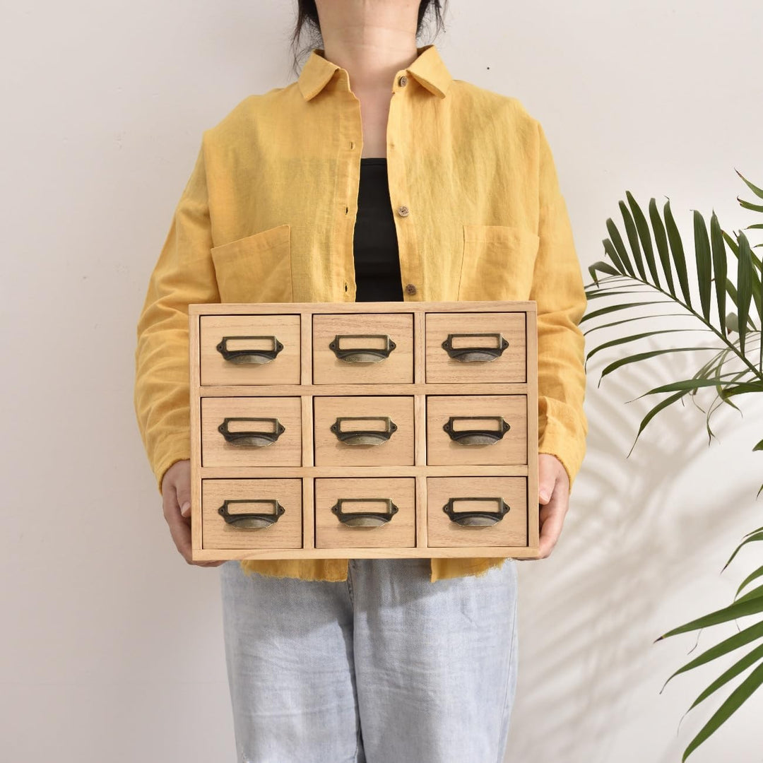 KIRIGEN Holz Schublade Organizer Desktop Storage Cabinet Box Schubladen für Home Office Desk Organis