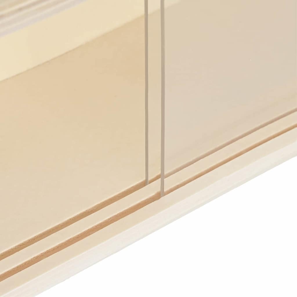 vidaXL Holz-Sammelvitrine mit Regal Braun 40 x 8,5 x 54 cm Sperrholz, Wohnzimmeraufbewahrung, Modern