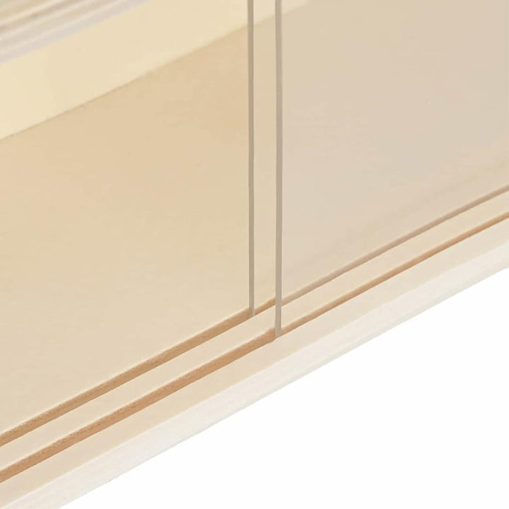 vidaXL Holz-Sammelvitrine mit Regal Braun 40 x 8,5 x 54 cm Sperrholz, Wohnzimmeraufbewahrung, Modern