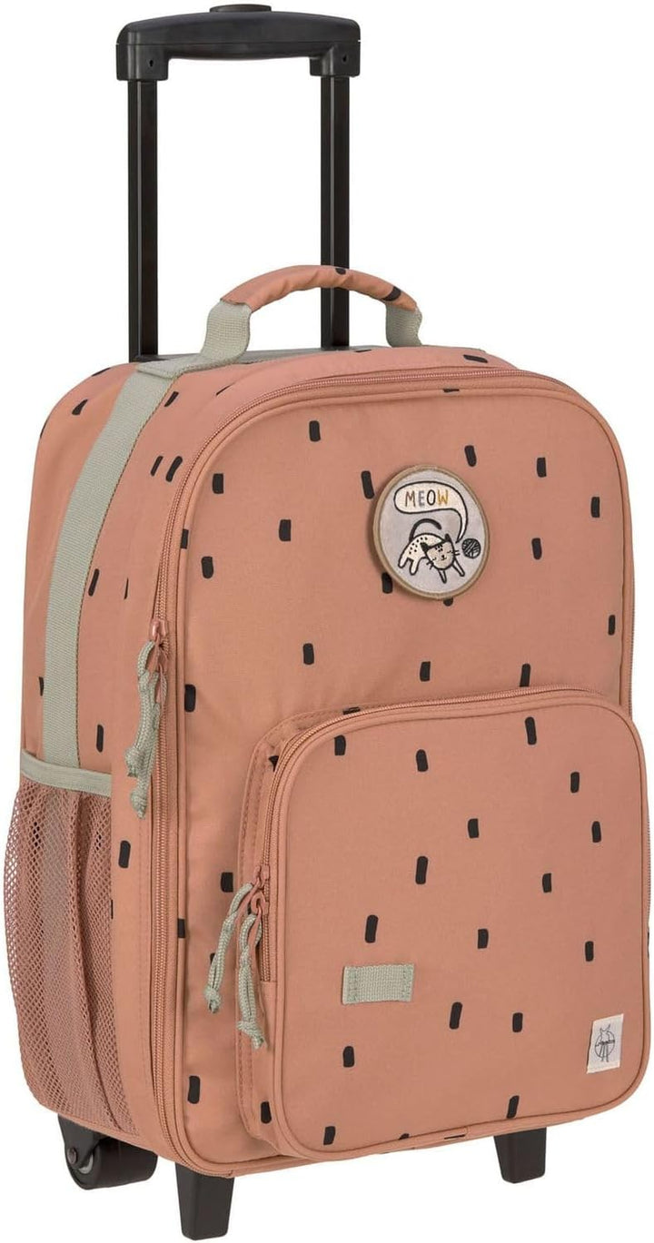 LÄSSIG Kinderkoffer Trolley Reisekoffer mit Teleskopstange und Rollen für Kinder Handgepäck/Trolley