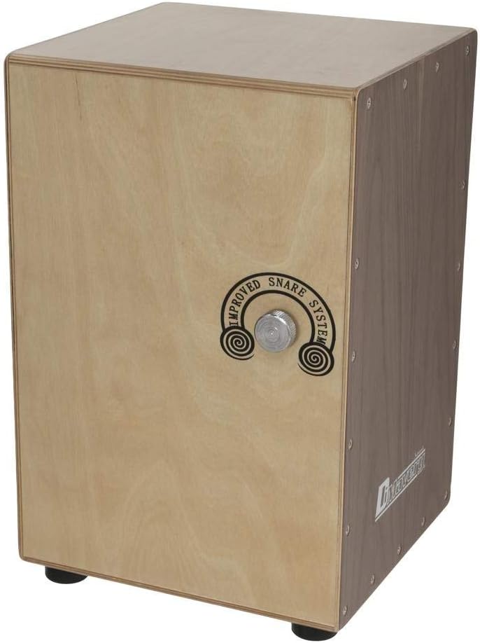 DIMAVERY CJ-500 Cajon, Walnuss, verstellbar | Mit verbessertem Snare-System | Inkl. gepolsterter Tas