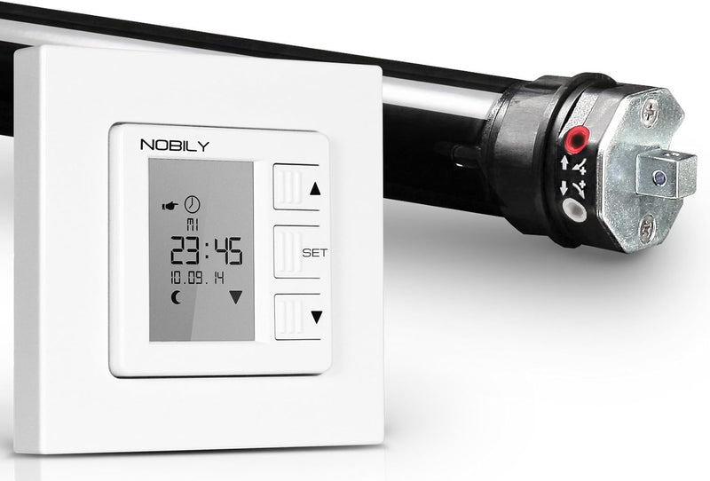 NOBILY *** PROFI-SET/Mini - P4 13/14-40 (Zugkraft 36kg) + NOBILY ZS1 Zeitschaltuhr Rolladenmotor Roh