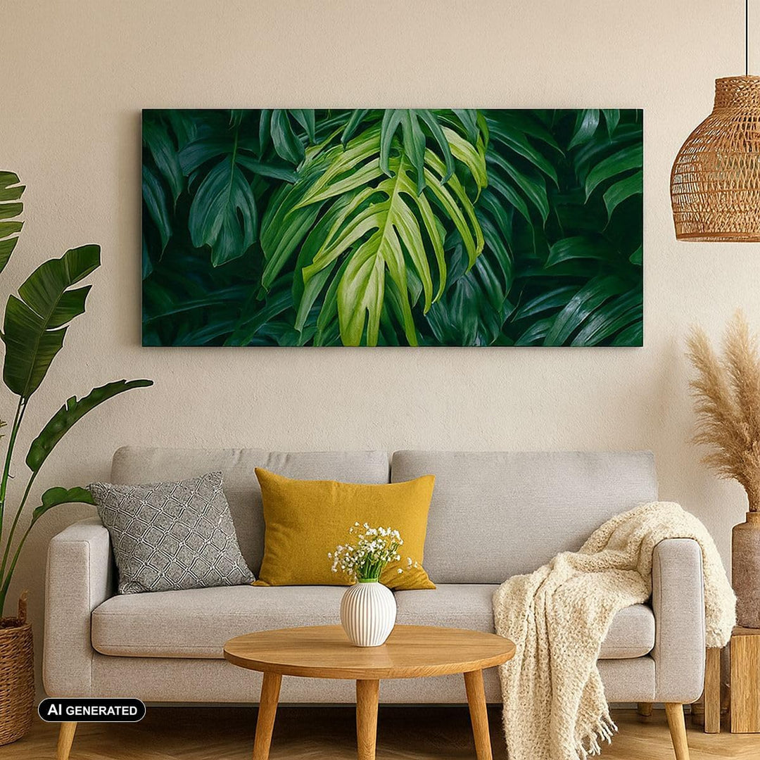 Wandbilder Dekoration Wohnzimmer Blume Natur Panorama Bilder auf Leinwand 120x50cm Leinwandbild mit