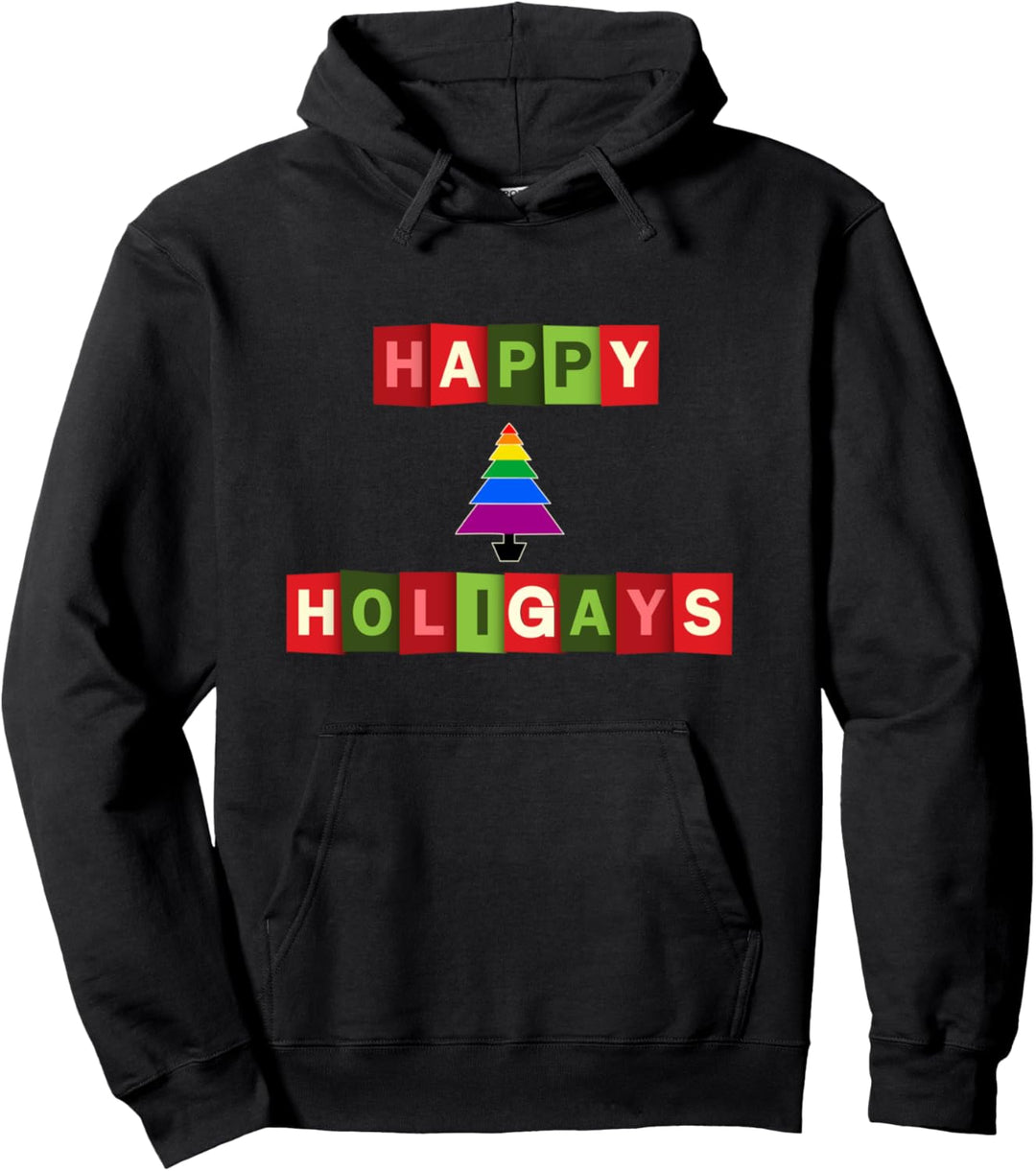 Frohe Feiertage | Weihnachten Gay Stuff LGBTQ Gay Pride Weihnachten Pullover Hoodie