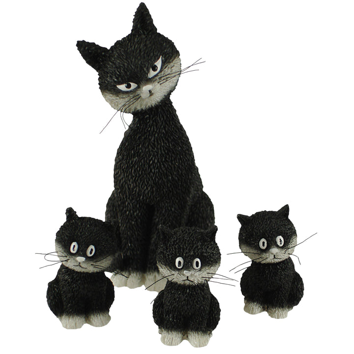 Parastone Dubout Cats Collection DUB22 Dekofiguren-Set mit drei Kätzchen, sitzend, 4-teilig