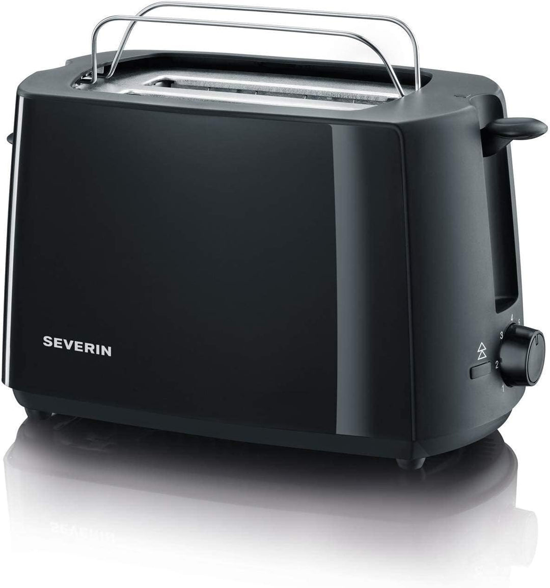 SEVERIN Automatik-Toaster, Toaster mit Brötchenaufsatz, hochwertiger Toaster mit Krümelschublade und