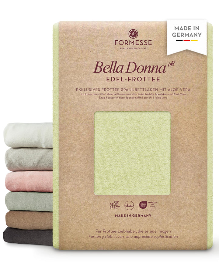 Formesse Bella Donna Edel Frottee Spannbetttuch Pistazie 90x190 - 100x220 90x190 - 100x220 cm Pistaz