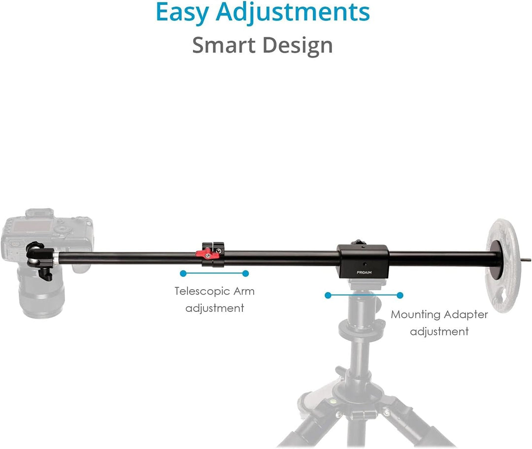 PROAIM Overhead Foto- und Videokamera Boom Pole. Für Overhead-Kamera-/Tischansichten. 23 bis 40" Tel
