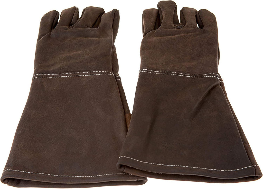 Alpenleder Grillhandschuhe ALPENGLÜHEN – Echt Leder Grill Handschuhe – Feuerfeste Grillhandschuhe mi