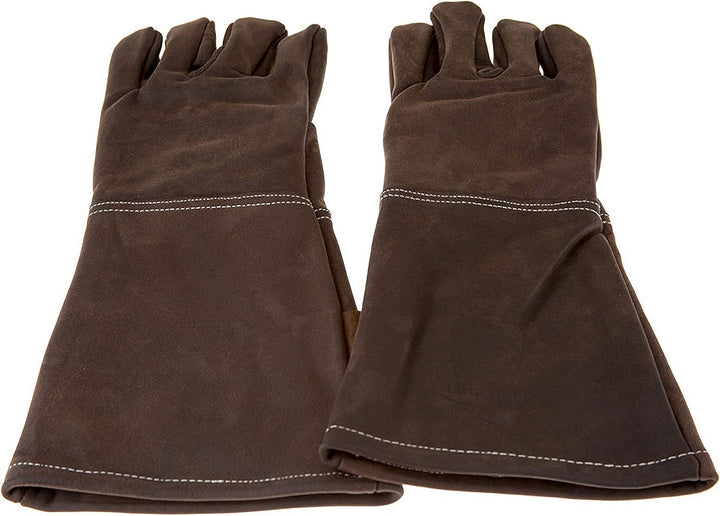 Alpenleder Grillhandschuhe ALPENGLÜHEN – Echt Leder Grill Handschuhe – Feuerfeste Grillhandschuhe mi