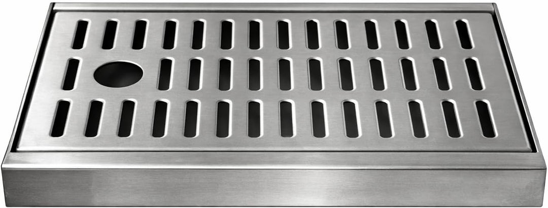 Tropfblech zum Auflegen 2 Teilig aus Edelstahl 250x160x20mm